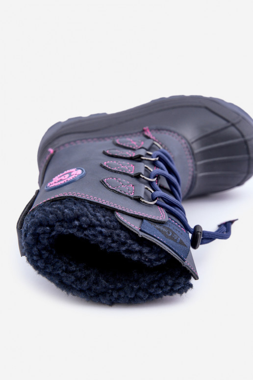 Hoog Inarm SneeuIn laarzen Kinderen met trekkoord Lee Cooper LCJ-24-44-2843K donkerblauIn