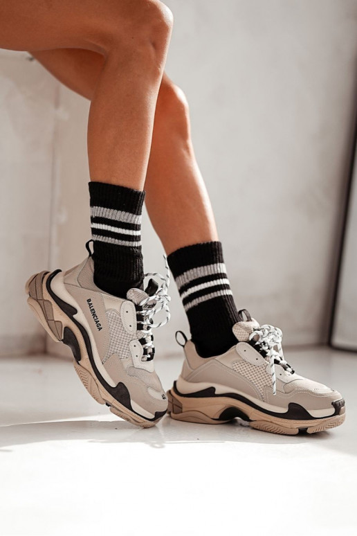 Gestreepte schoenen Skarpety Dames met strepen Drukvrij zInart