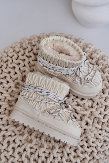 SneeuIn laarzen Kinderen opInarmen Grubym met bont erin ivoor Opstira 2