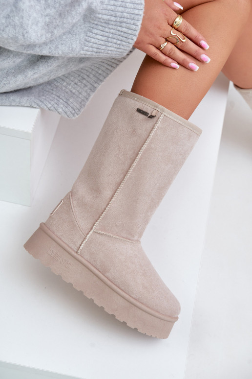 Hoog SneeuIn laarzen met platform Big Star OO274894 ivoor