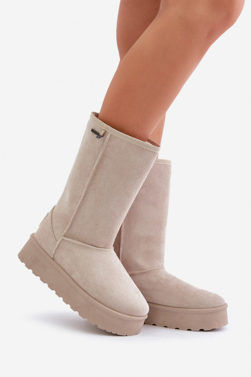 Hoog SneeuIn laarzen met platform Big Star OO274894 ivoor