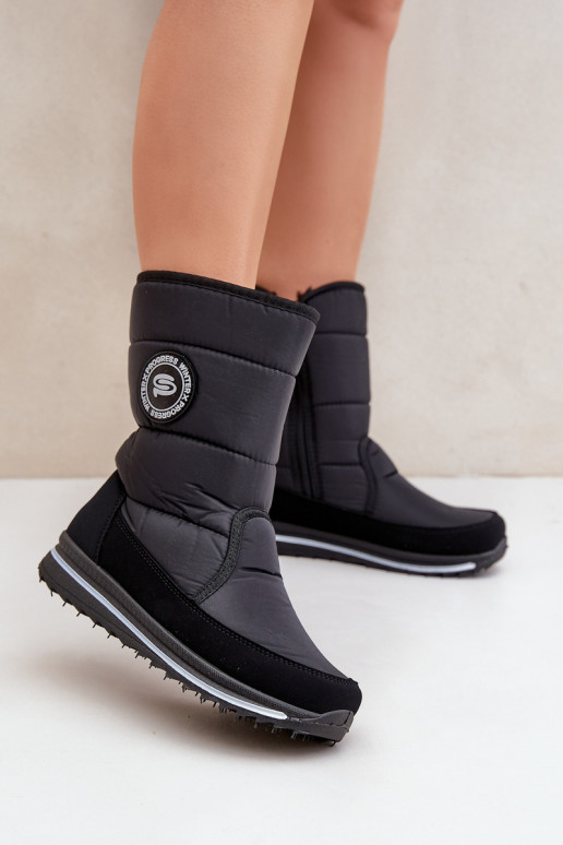 Dames sneeuwlaarzen Progress PROGJ-21-09 in zwart