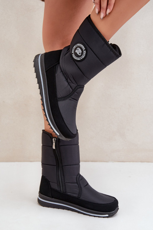 Dames sneeuwlaarzen Progress PROGJ-21-09 in zwart