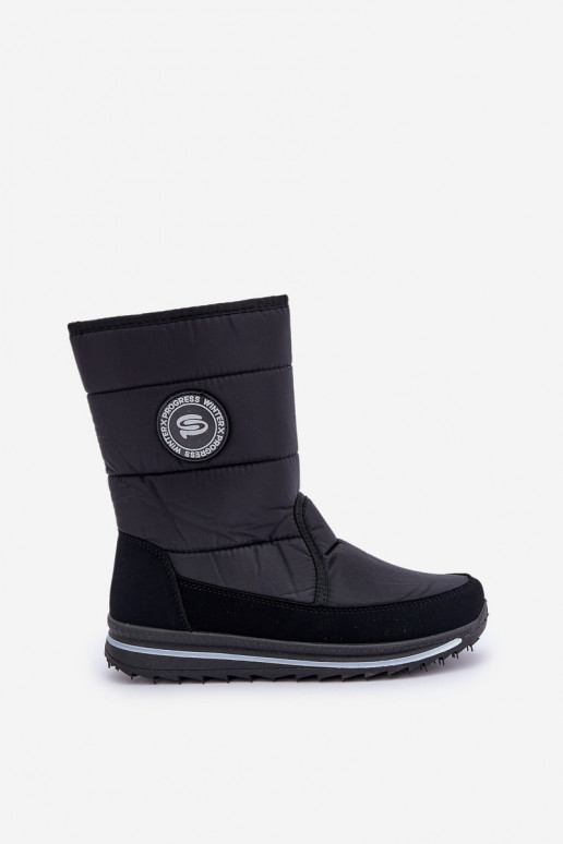 Dames sneeuwlaarzen Progress PROGJ-21-09 in zwart