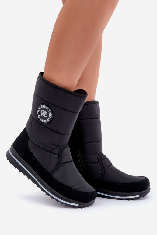 Dames sneeuwlaarzen Progress PROGJ-21-09 in zwart