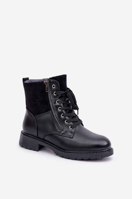 opInarmen Laarzen met brede hakken Eko Leer zInart Opoise