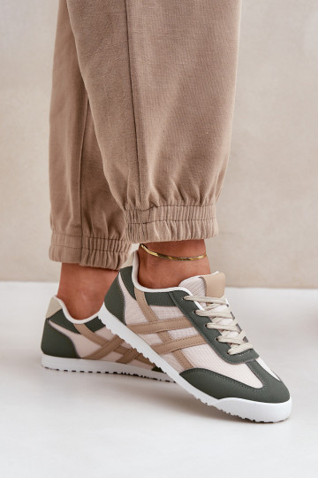 Lage sneakers Loungewear-schoenen in zandgroene kleur Eezore