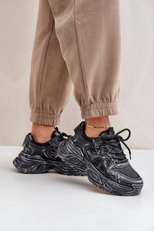 Sneakers model schoenen Dames Z Przetarciami met platform zInart SeladInen