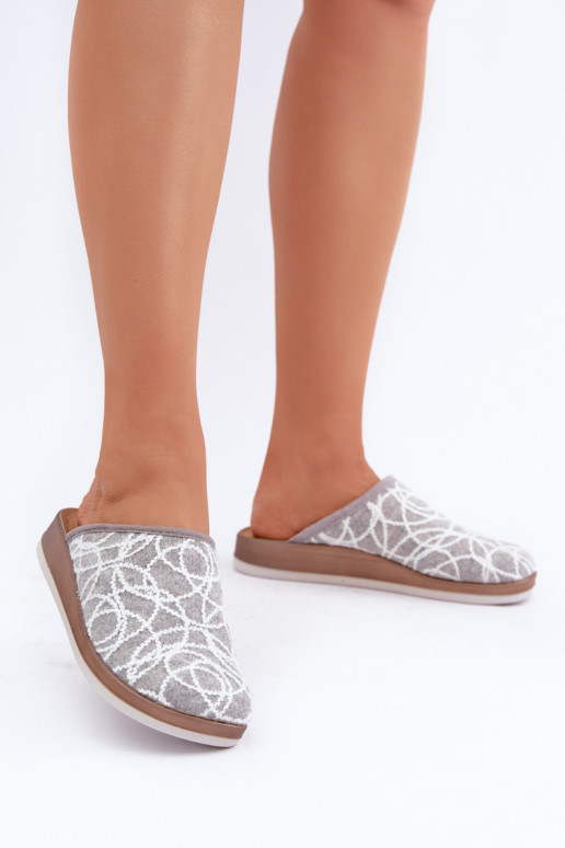 Glitters Slippers Dames Inblu CT000028 grijs