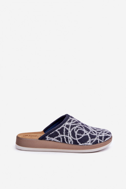 slippers met glans Dames Inblu CT000028 donkerblauwe kleur