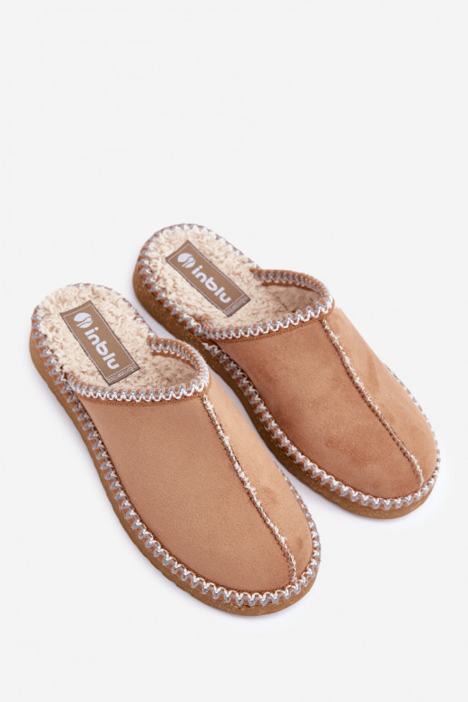 huisslippers Z Haftem Dames Inblu EY000028 bruine kleur
