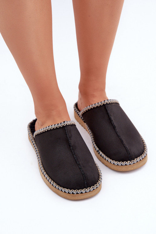 huisslippers Z Haftem Dames Inblu EY000028 zwarte kleur