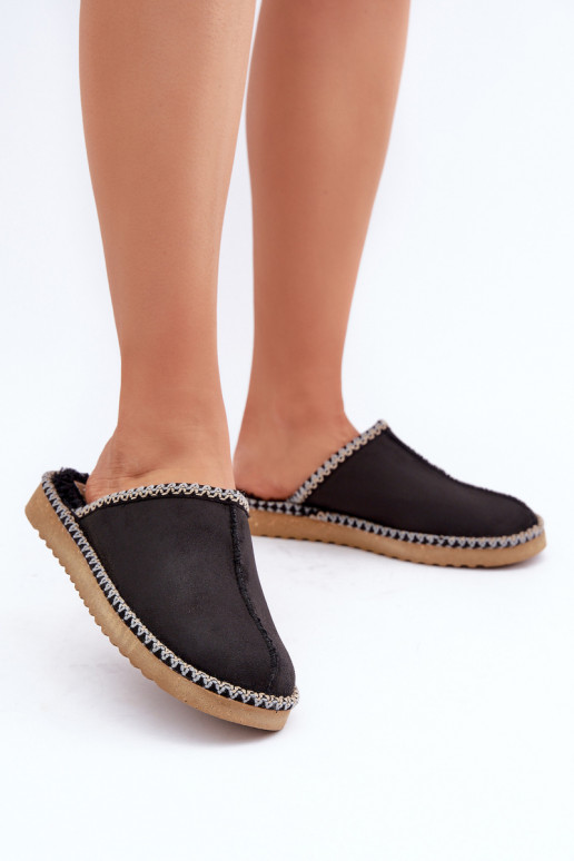 huisslippers Z Haftem Dames Inblu EY000028 zwarte kleur