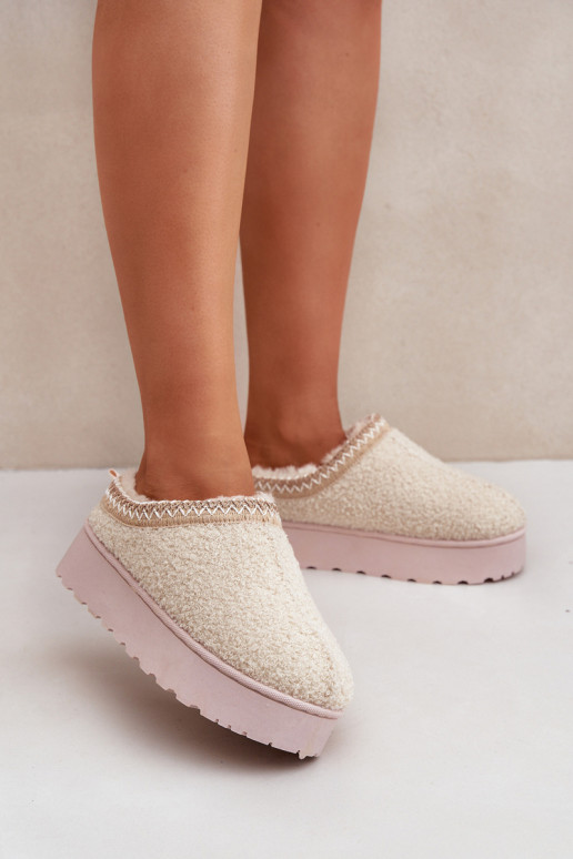 SneeuIn laarzen Dames met platform Z Haftem ivoor Tirissa SneeuIn laarzen Dames met platform Z Haftem ivoor Tirissa