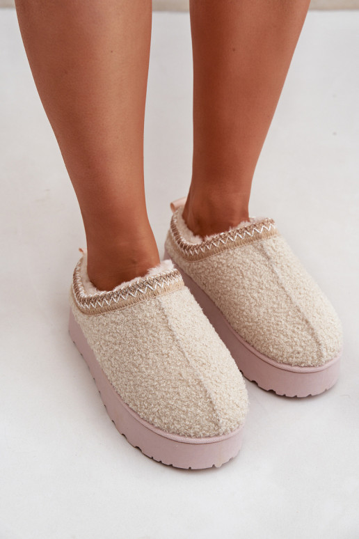 SneeuIn laarzen Dames met platform Z Haftem ivoor Tirissa SneeuIn laarzen Dames met platform Z Haftem ivoor Tirissa