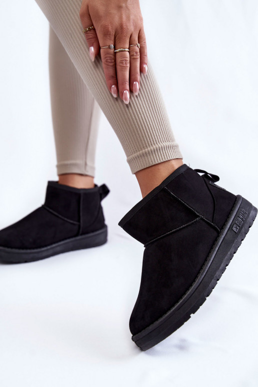 Warm snow boots Big Star in zwarte kleur