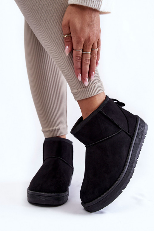 Warm snow boots Big Star in zwarte kleur