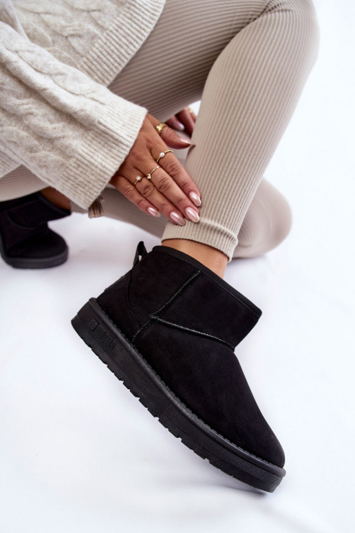 Warm snow boots Big Star in zwarte kleur