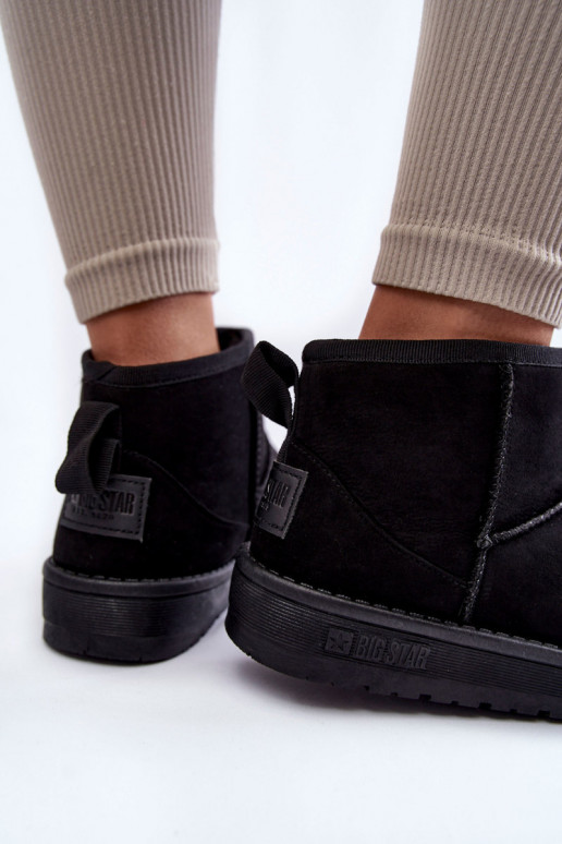 Warm snow boots Big Star in zwarte kleur