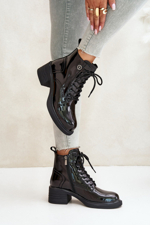 Leren laklaarzen met voering D&A in... Leren laklaarzen met voering D&A in...