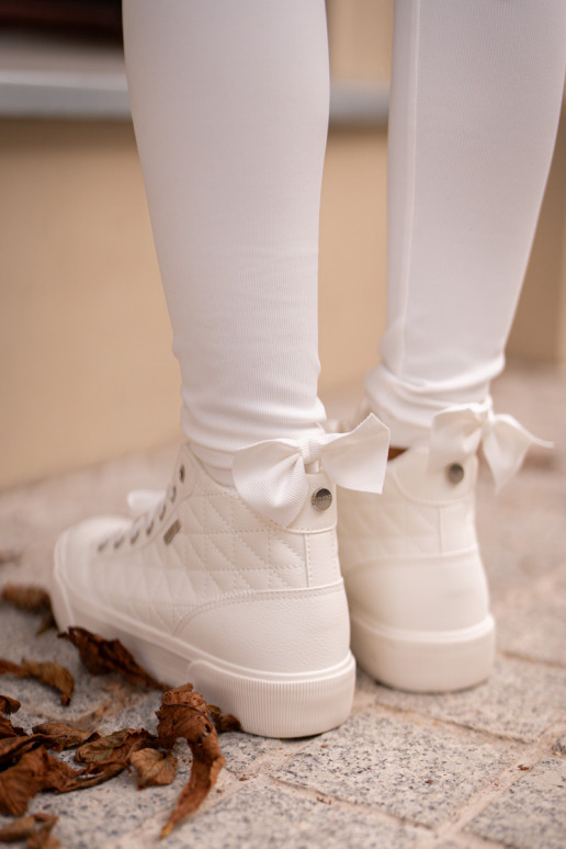 Gewatteerde sneakers Big Star in witte kleur