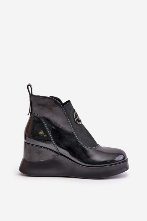 Leren laklaarzen met voering Vinceza...