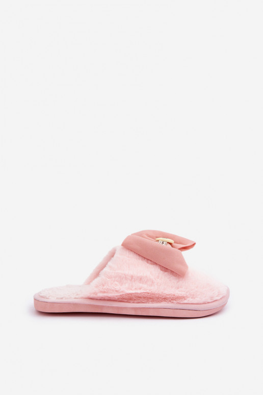 Slippers Dames met bont I Boog roze Olfedi