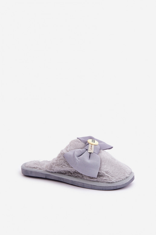 Slippers Dames met bont I Boog grijs Olfedi Slippers Dames met bont I Boog grijs Olfedi