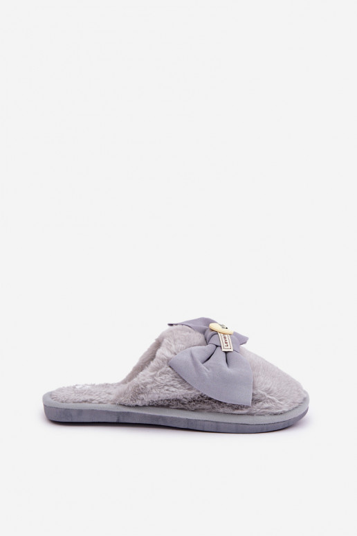 Slippers Dames met bont I Boog grijs Olfedi Slippers Dames met bont I Boog grijs Olfedi