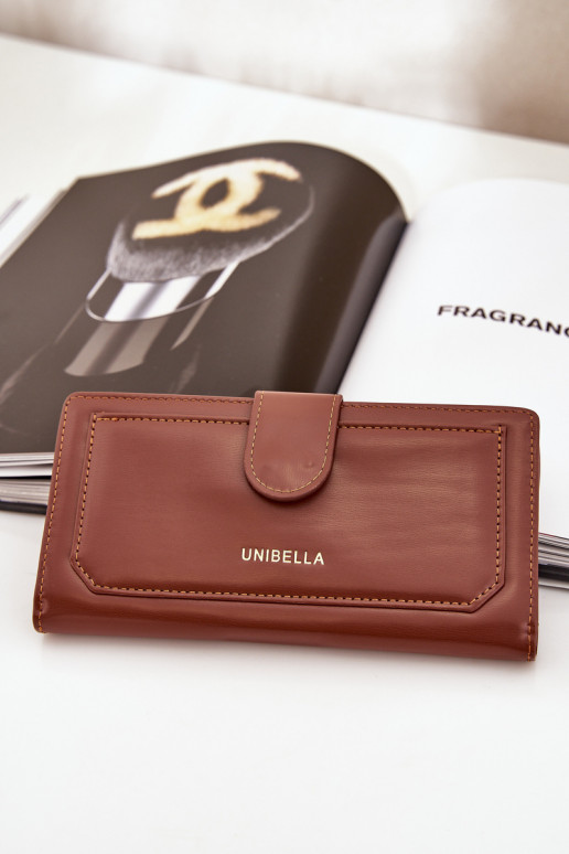 Dames portemonnee van ecoleer bruine kleur Kalinessa