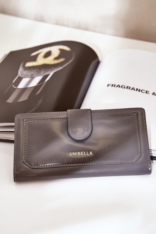 Dames portemonnee van ecoleer grijs Kalinessa Dames portemonnee van ecoleer grijs Kalinessa