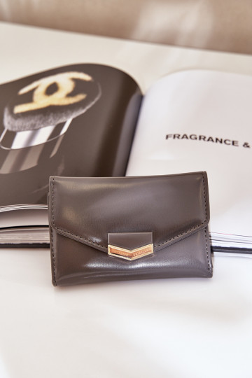 gelakt Dames portemonnee donkergrijs Rahner