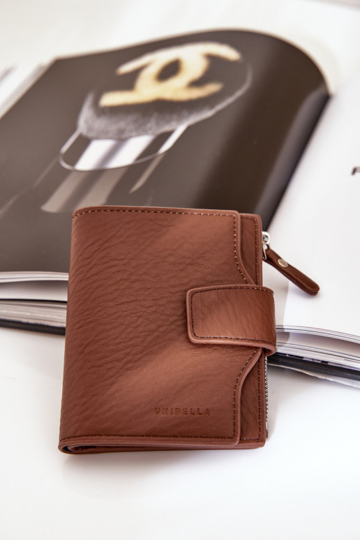 Dames portemonnee Eko Leer bruine kleur Jezorea Dames portemonnee Eko Leer bruine kleur Jezorea