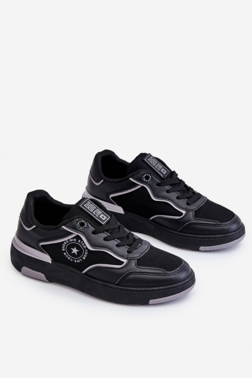 Dames sneakers Big Star LL274443 in zwart en grijs