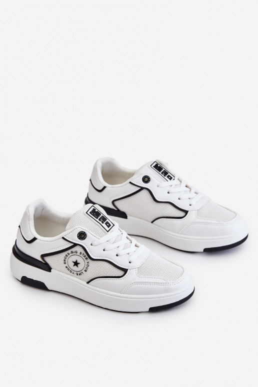 Dames sneakers Big Star LL274440 in wit en zwart
