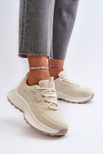 Sneakers model schoenen Dames HI-POLY SYSTEM Big Star NN274A105 beige