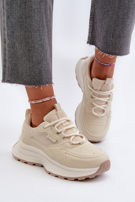 Sneakers voor dames HI-POLY SYSTEM Big Star NN274A105 in zandkleur