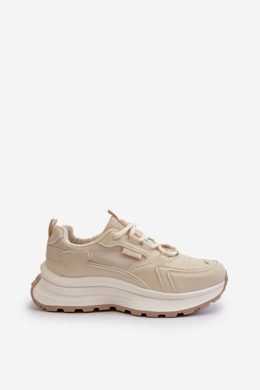 Sneakers voor dames HI-POLY SYSTEM Big Star NN274A105 in zandkleur