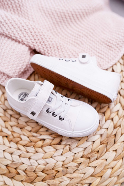 Kinderen leren casual schoenen BIG STAR EE374035 wit
