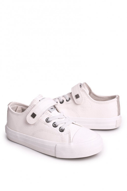 Kinderen leren casual schoenen BIG STAR EE374035 wit