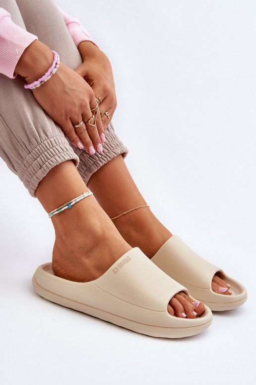 Eenvoudig Damespantoffels Big Star NN274A040 beige Eenvoudig Damespantoffels Big Star NN274A040 beige