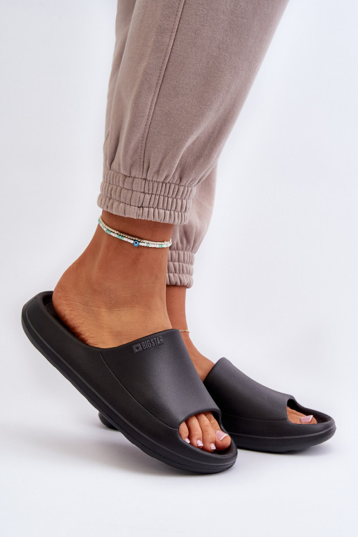 Dames pantoffels Big Star NN274A042 zwart