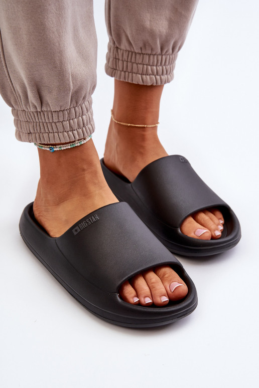 Dames pantoffels Big Star NN274A042 zwart