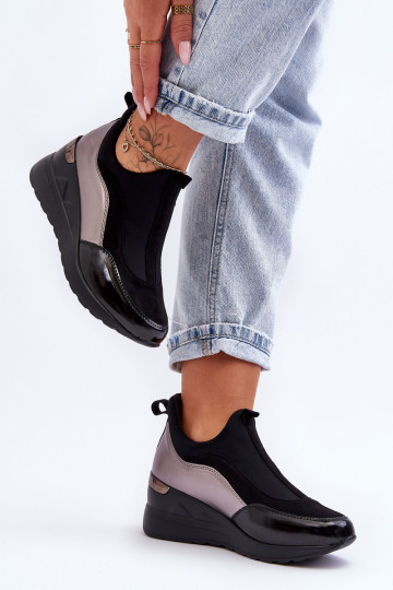 Dames Persistent model sportschoenen met platform ZInart en-zilvere kleur Farro 2