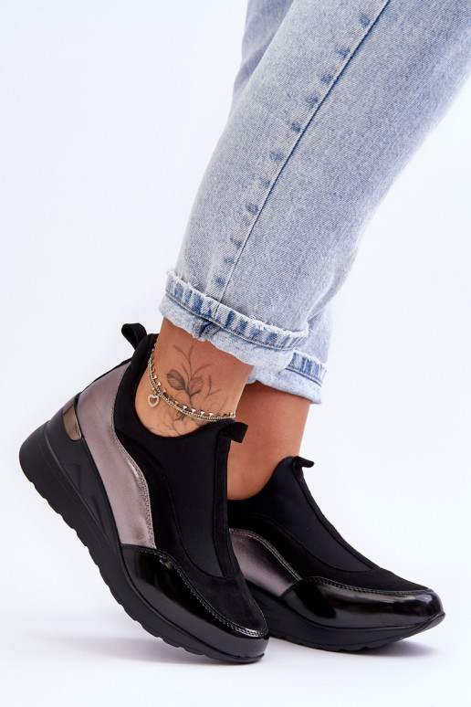 Dames Persistent model sportschoenen met platform ZInart en-zilvere kleur Farro