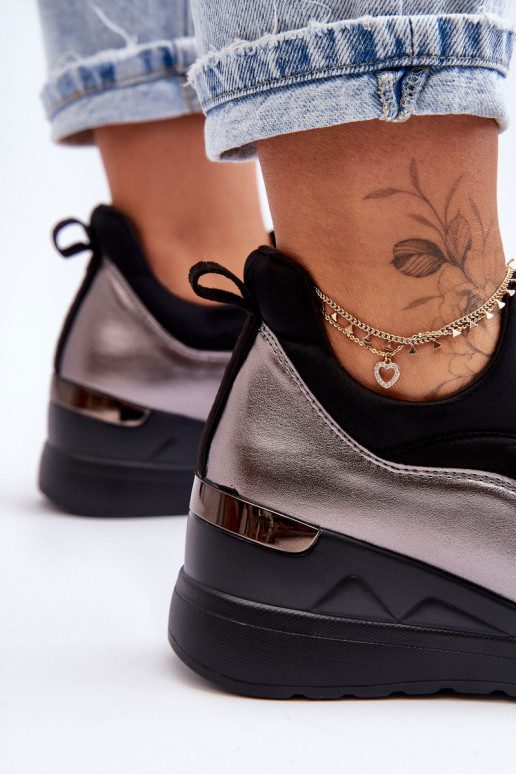 Dames Persistent model sportschoenen met platform ZInart en-zilvere kleur Farro