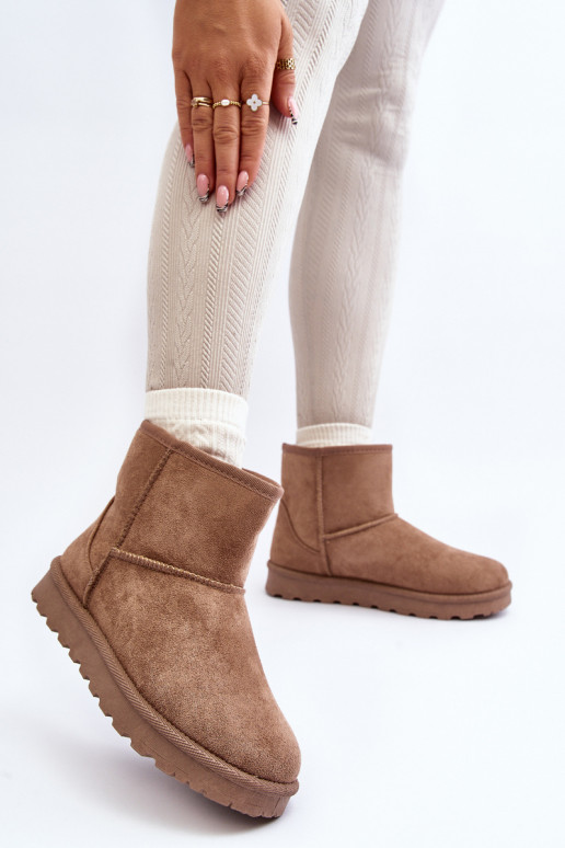 Chaki Kleur Warme Sneeuwlaarzen Met...