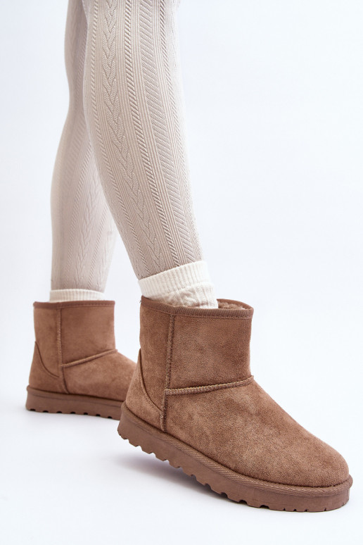 Chaki Kleur Warme Sneeuwlaarzen Met...