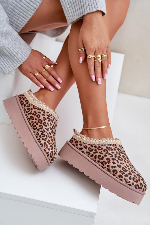 Bruine Sneeuwlaarzen Met Platform En...