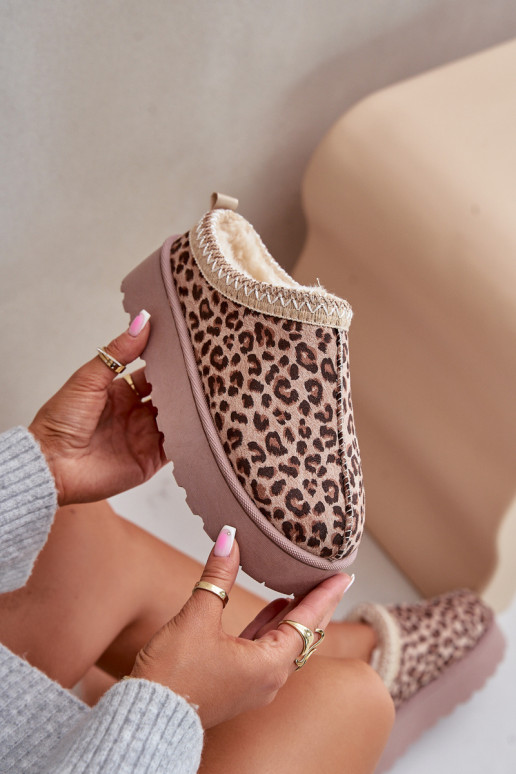 Bruine Sneeuwlaarzen Met Platform En...